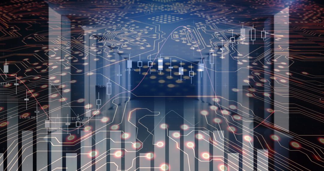 Digital Data Processing and Circuitry Blockchain Concept