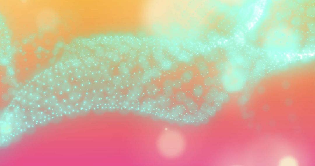 Abstract Glowing Waves on Vibrant Background