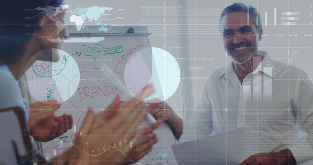 Diverse Business Team Analyzing Global Branding Strategies