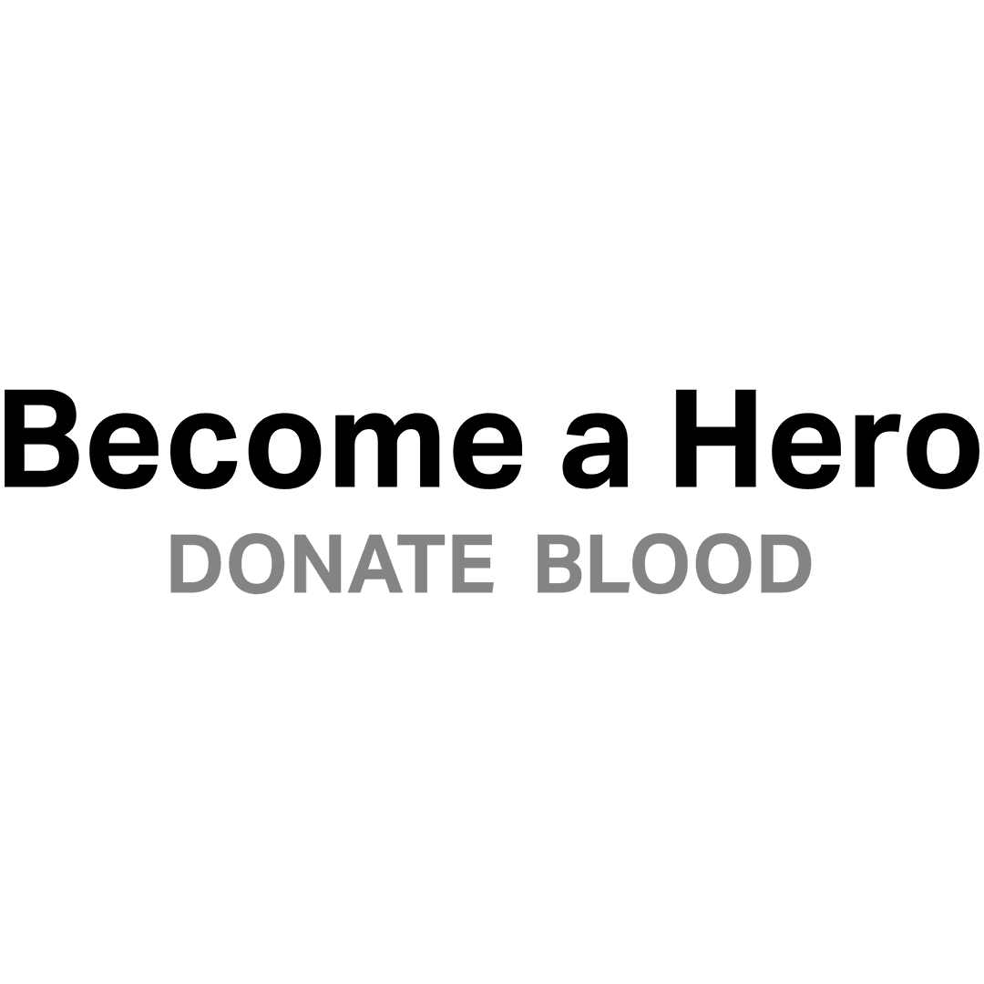 Empowering Message: Become a Hero Text on Transparent Background