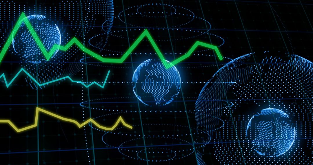 Global Financial Data Analysis with Digital Earth Visualization