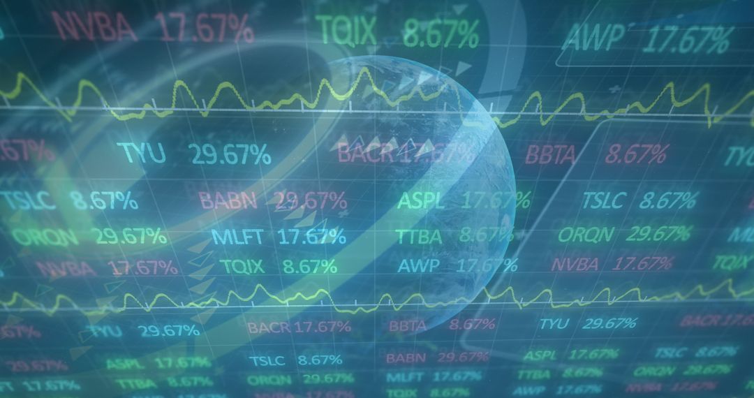 Analyzing Financial Data Over World Map