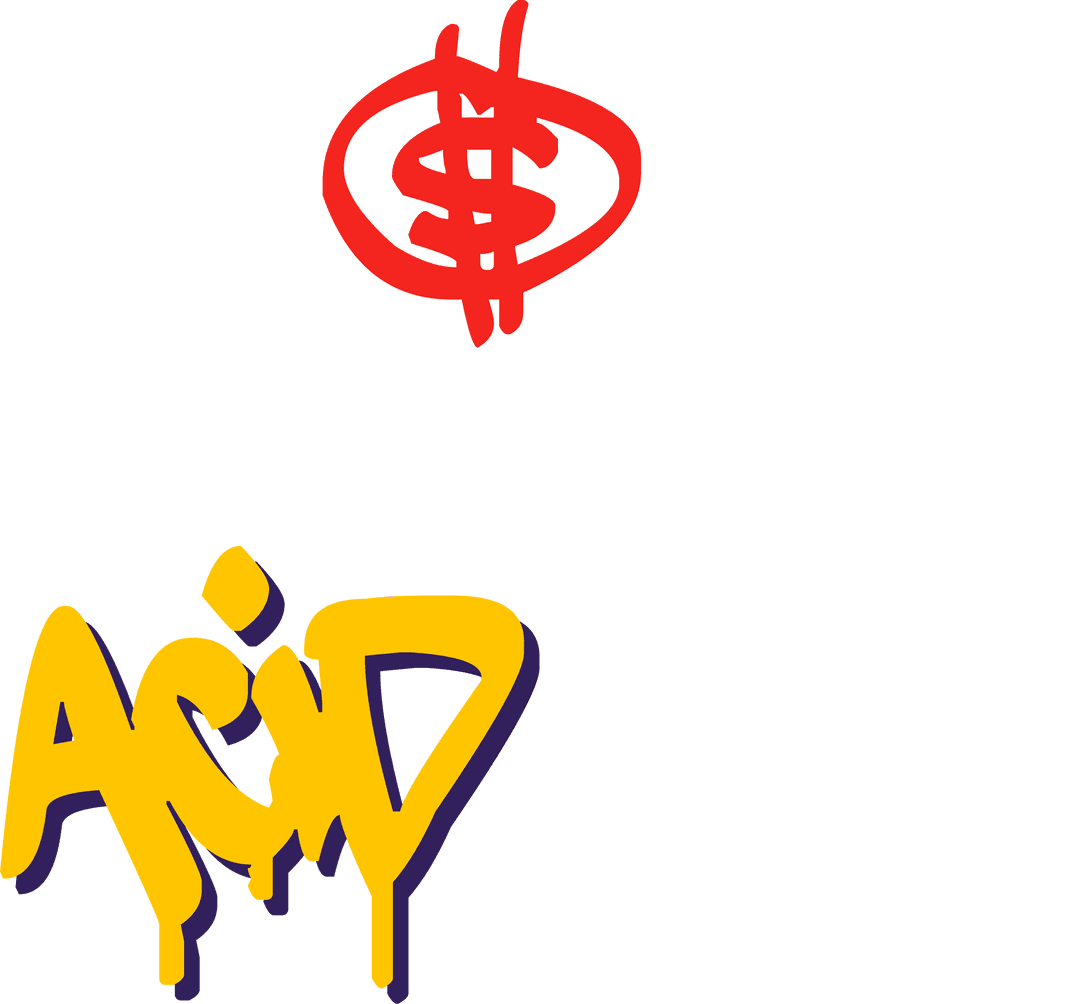 Vibrant Graffiti on Transparent Canvas Mixing Elements