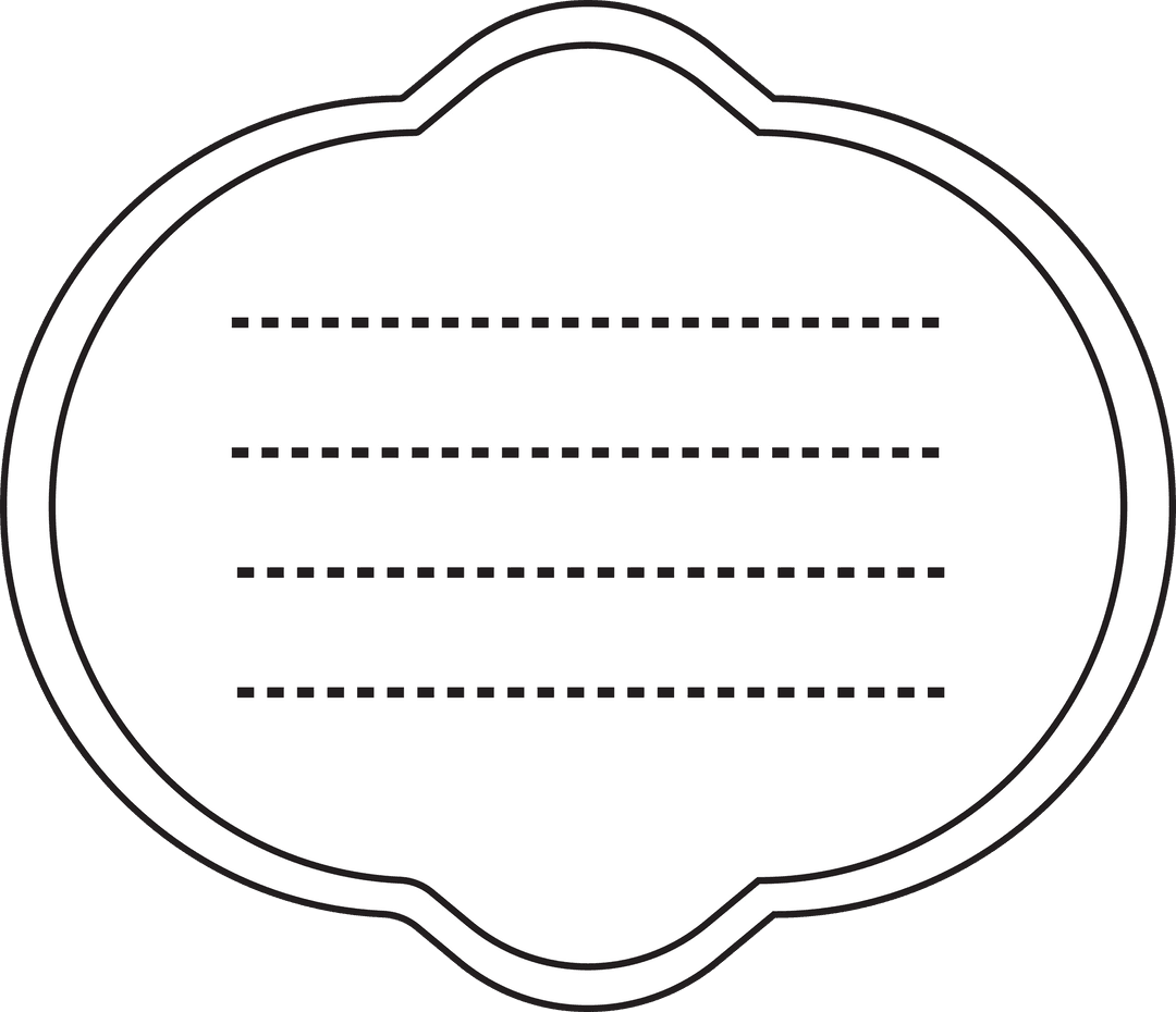 Transparent White Badge for Custom Text on Label Design