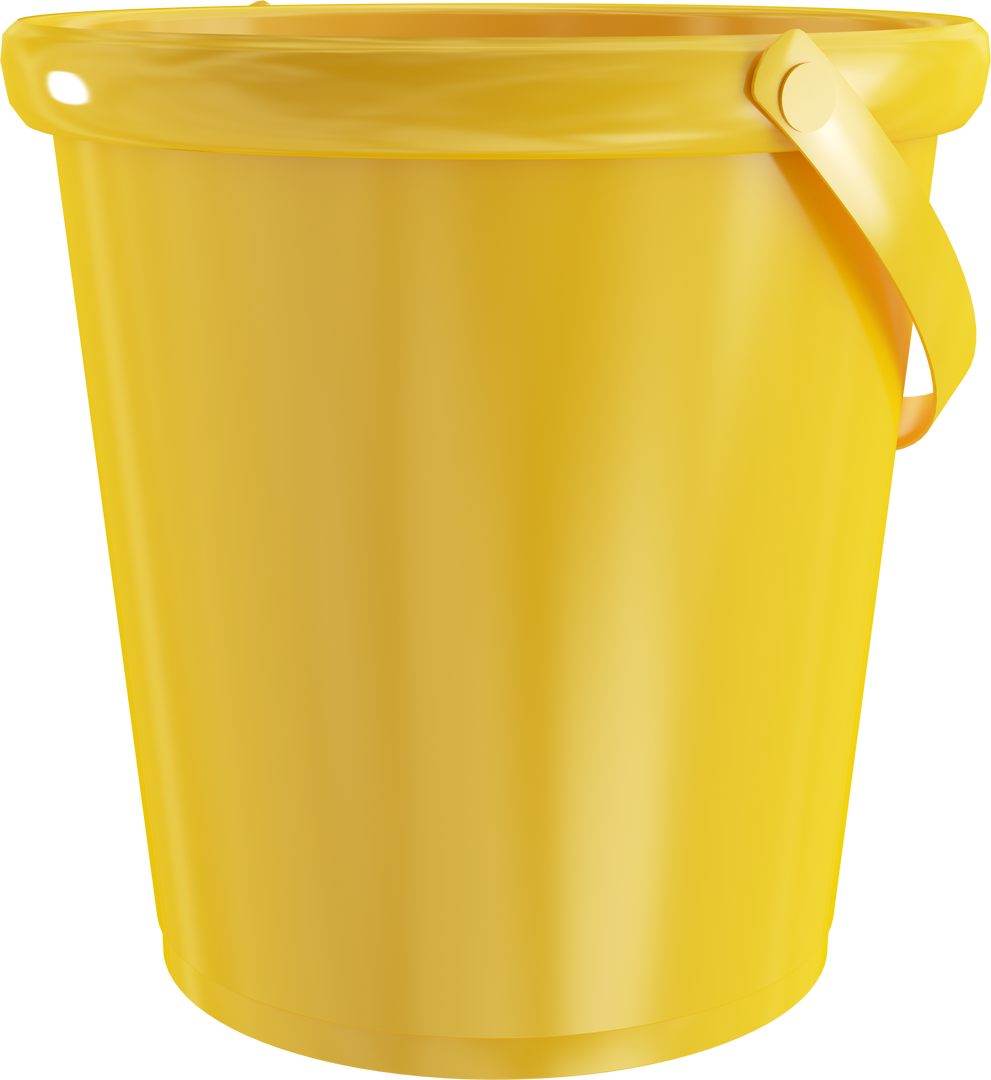 Yellow Bucket on Transparent Background Isolated - Download Free Stock Images Pikwizard.com