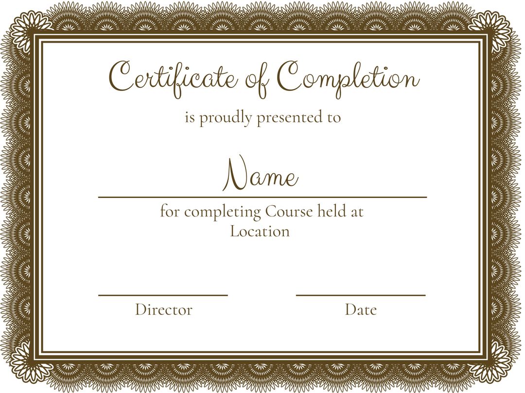 Elegant Certificate Template for Graduation and Award Ceremonies - Download Free Stock Templates Pikwizard.com