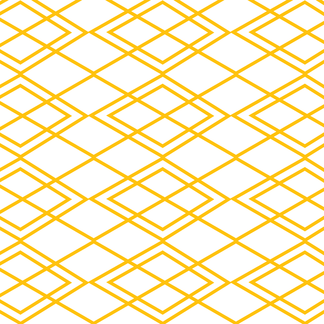 Seamless Yellow Diamond Pattern on Transparent Background