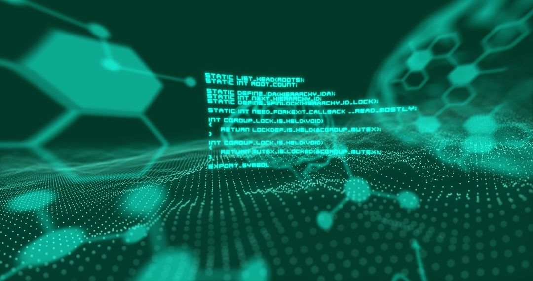 Futuristic Digital Data Network Concept Background