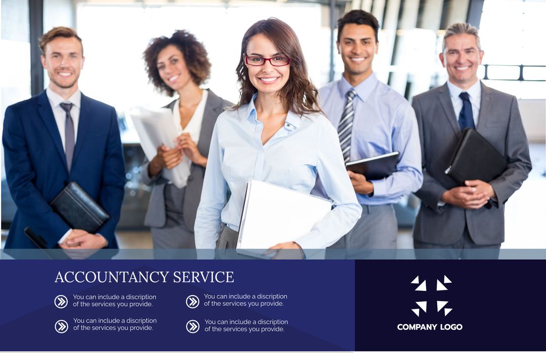 Confident Accountants Team Showcasing Expertise and Reliability