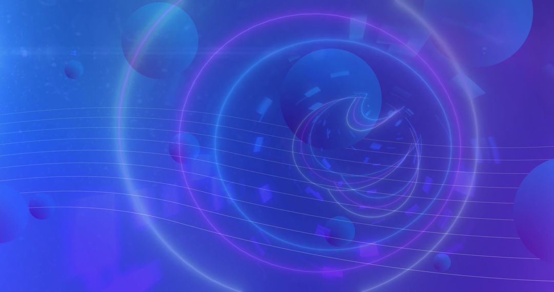 Futuristic Abstract Vortex with Digital Glow