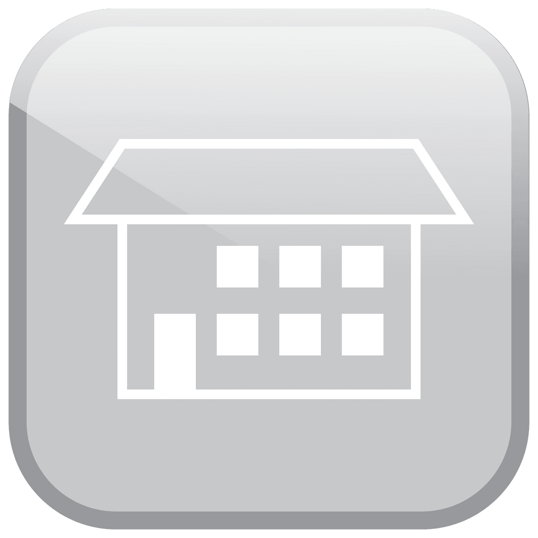 Minimalist Transparent Icon Building Symbol Digital Illustration