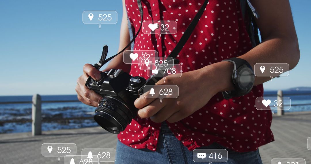 Social Media Engagement in Photography Concept