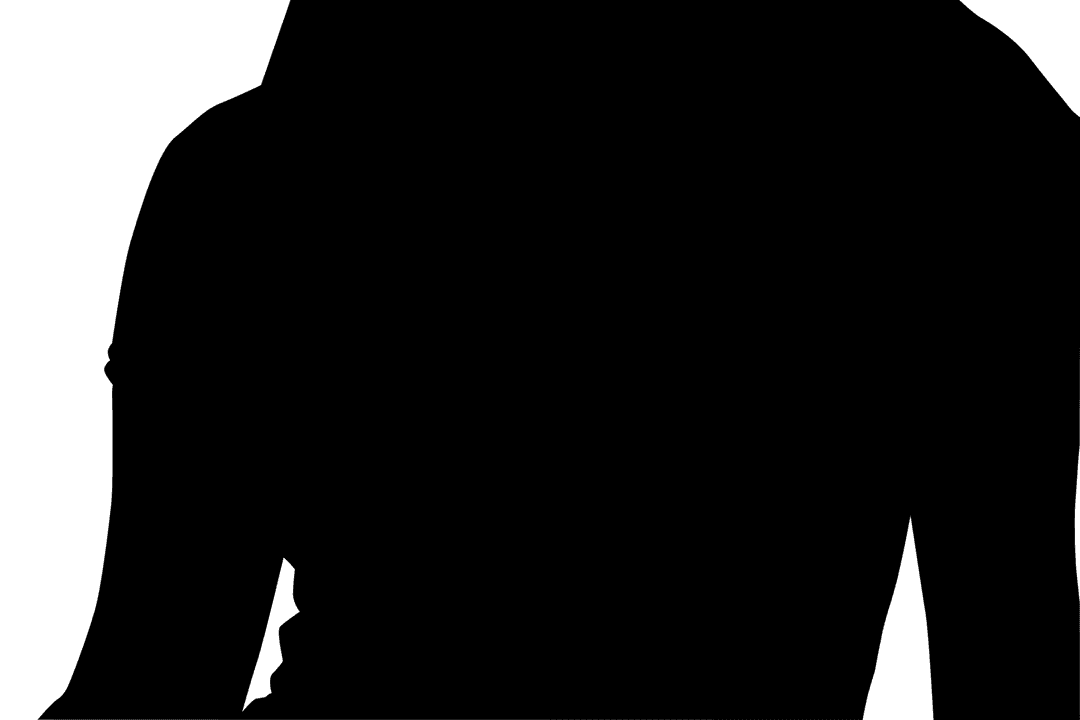 Digital Silhouette of Woman Posing Transparent Background