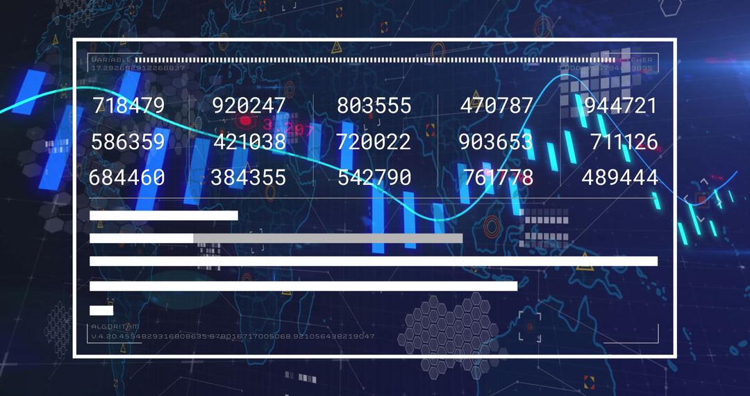 digital data analytics with bar graph and statistics - Free Images, Stock Photos and Pictures on Pikwizard.com