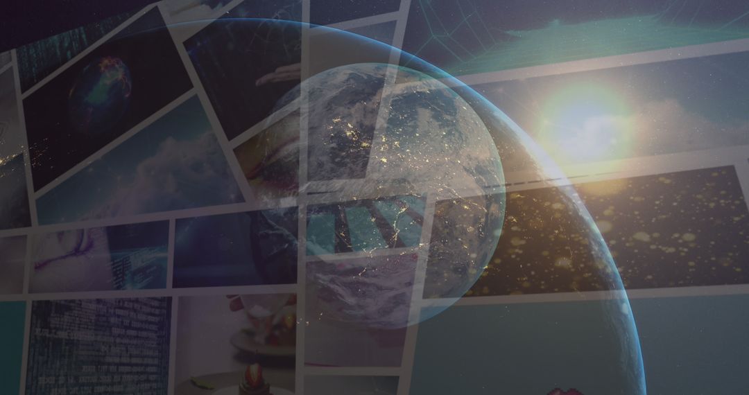 Global Digital Network and Data Processing Over Earth