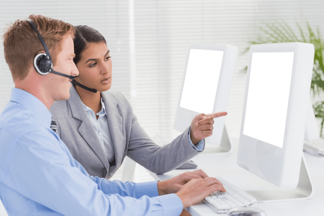 transparent background business communication computers collaboration - Download Free Stock Images Pikwizard.com