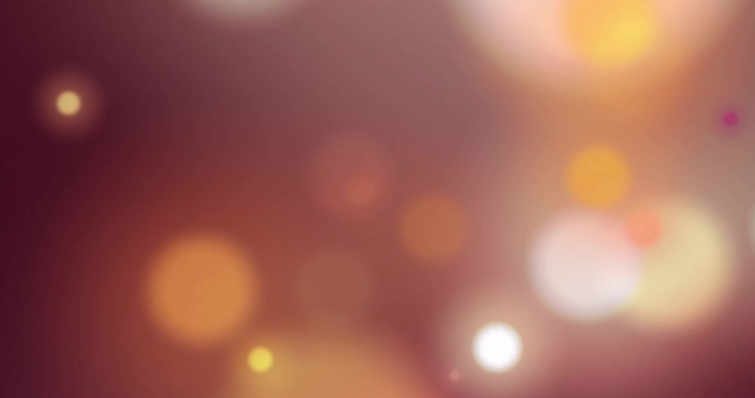 Glowing Light Bokeh on Dark Background