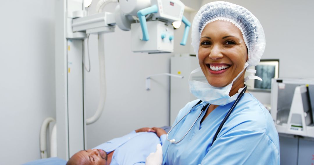 Nurse Smiling in Hospital Room with Baby Patient - Free Images, Stock Photos and Pictures on Pikwizard.com