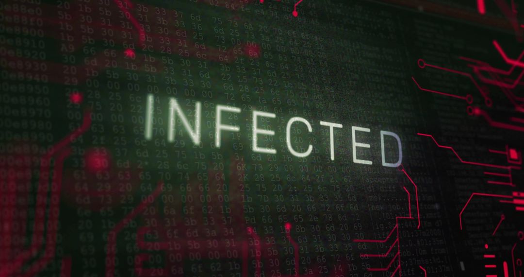 Infected Computer System Warning Interface