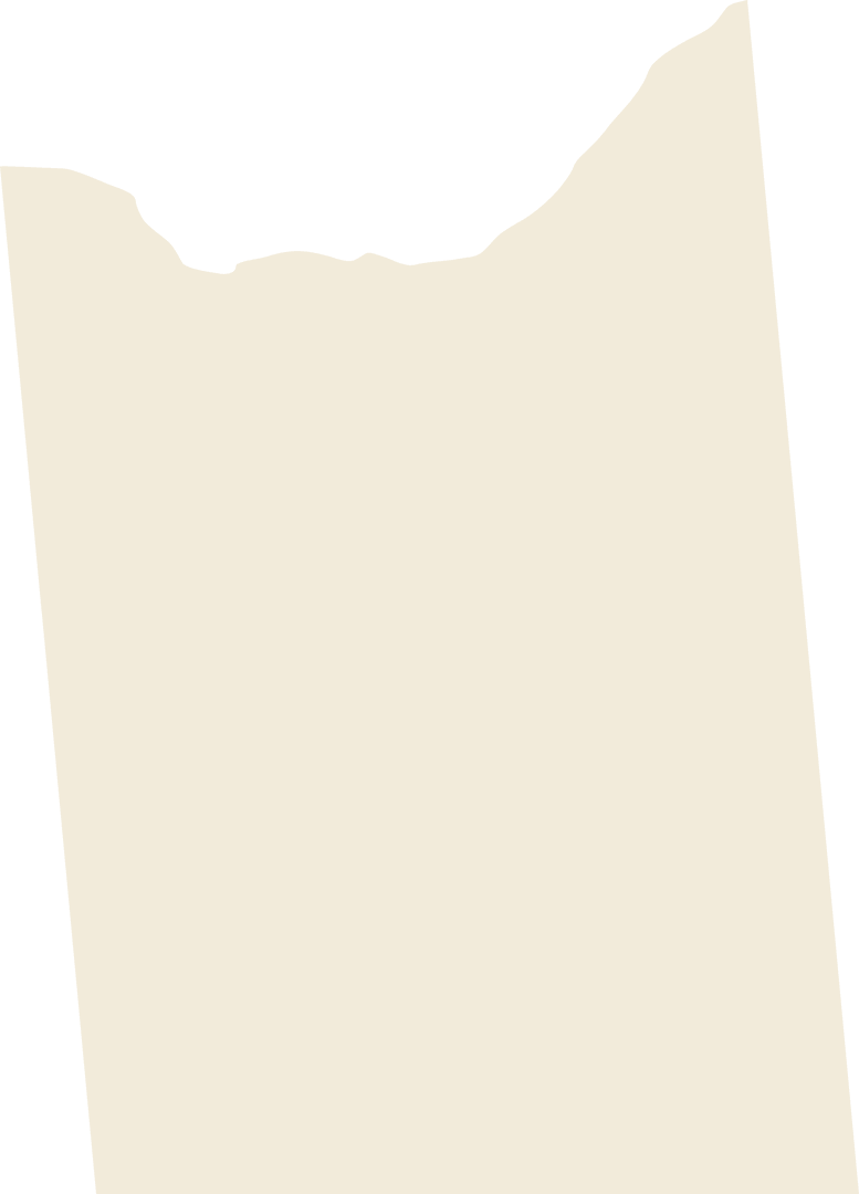 Abstract Beige Shape on Transparent Background with Copy Space