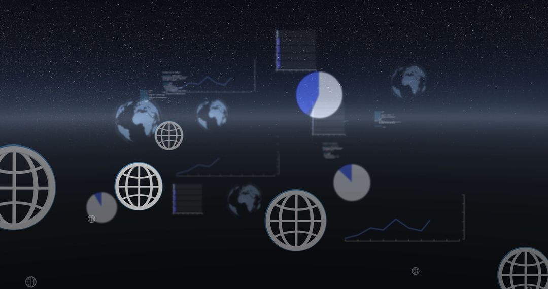 Global Data Analysis with Digital Interface and Graphs - Free Images, Stock Photos and Pictures on Pikwizard.com