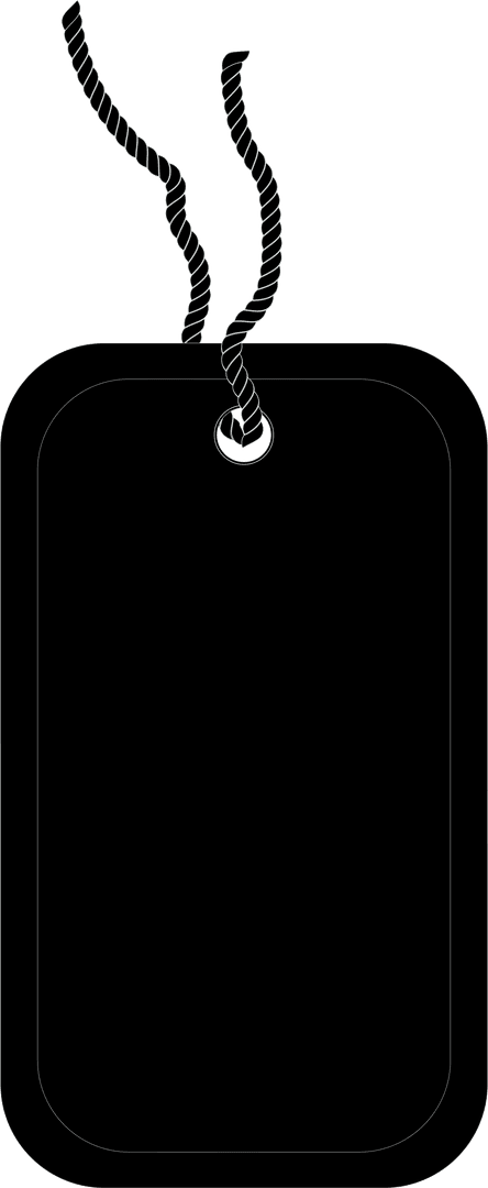 Transparent Black Badge with Copy Space for Creative Designs