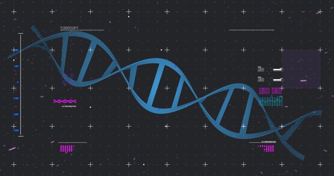 Digital DNA Strand with Data Processing Elements