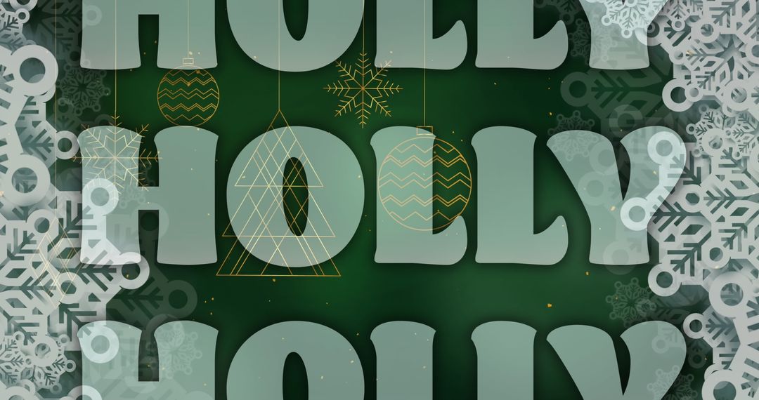 Festive Christmas Greeting Against Snowflake Pattern