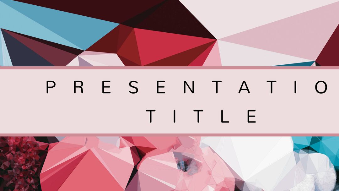 Geometric Abstract Presentation Background for Creative Projects