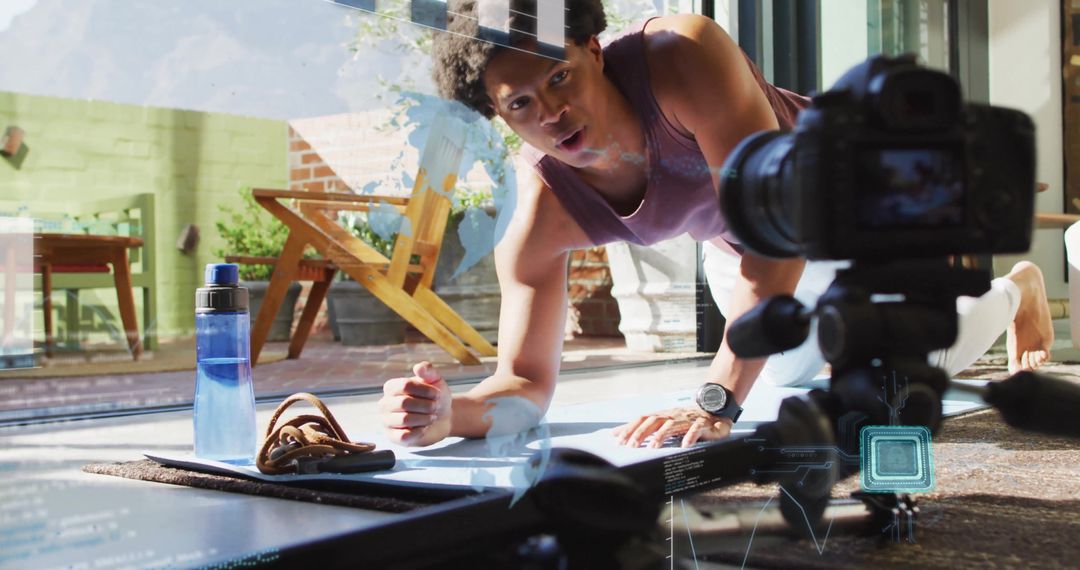 At-Home Workout Video Creation with Camera Setup