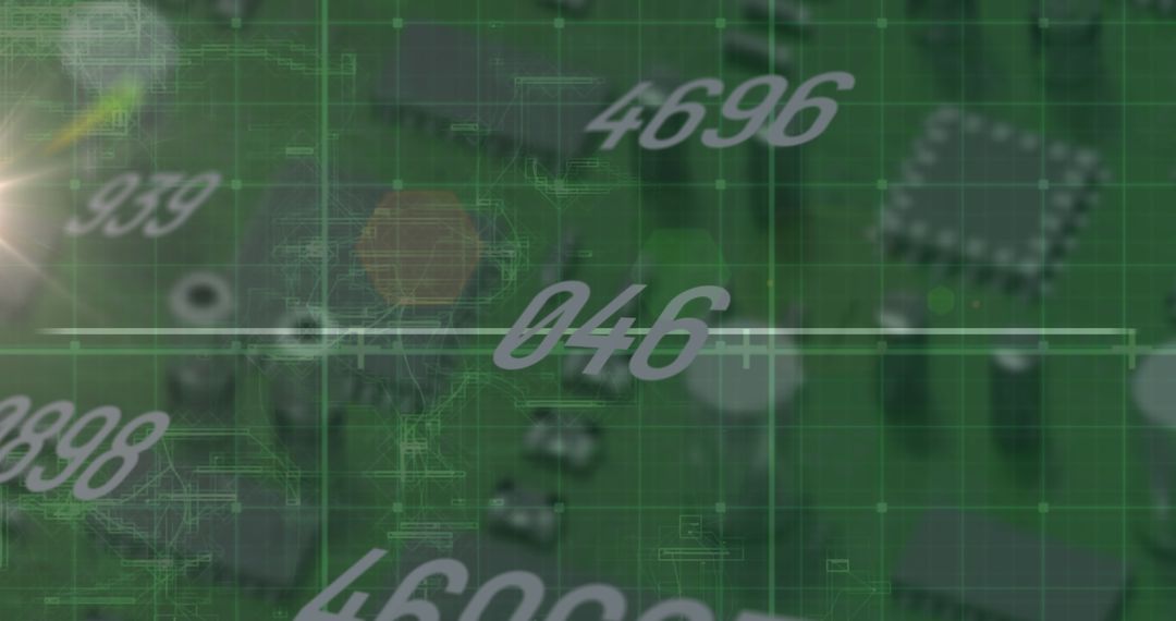 Futuristic Digital Integration with Circuit Board Overlay