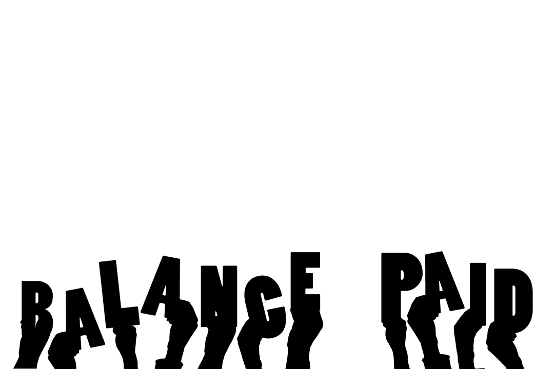 Transparent Vector Balance Paid Text Illustration