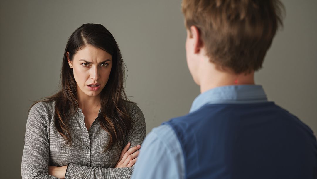 Intense Office Discussion Between Colleagues Facing Conflict