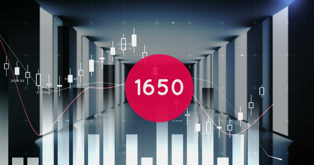 Dynamic financial data overlay in digital space