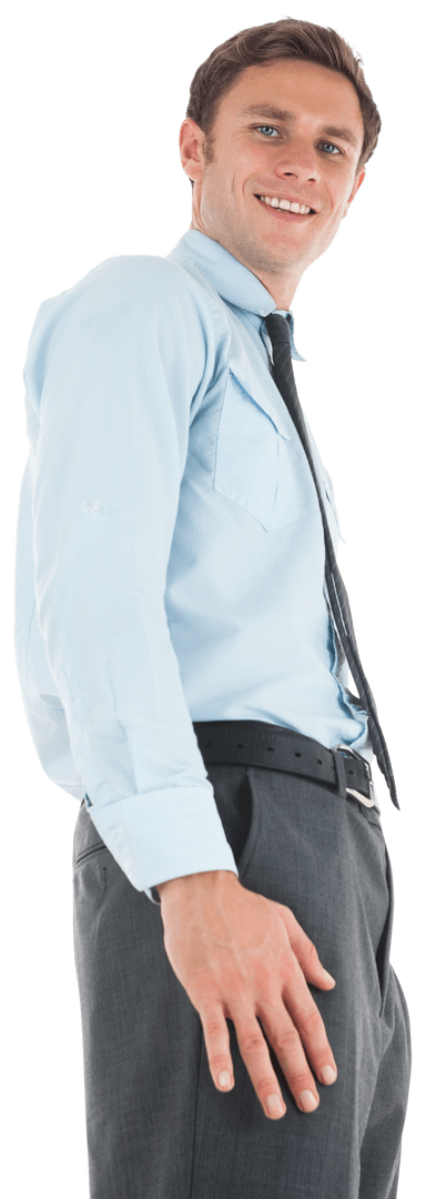 Exclusive PNG of Smiling Businessman in Formal Attire