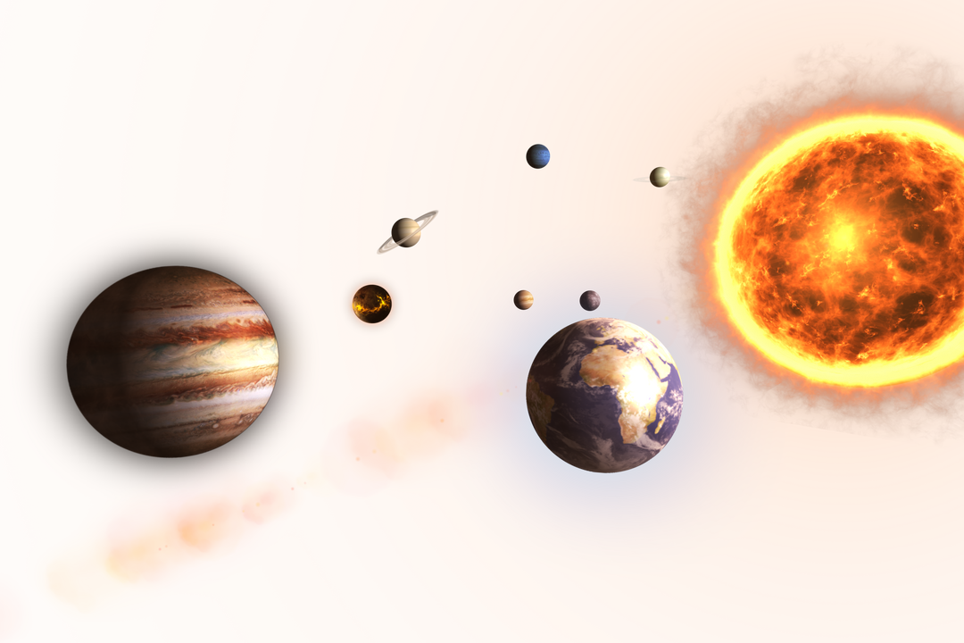 Transparent Vector Illustration of Planets and Sun with Detailed Graphics - Download Free Stock Images Pikwizard.com