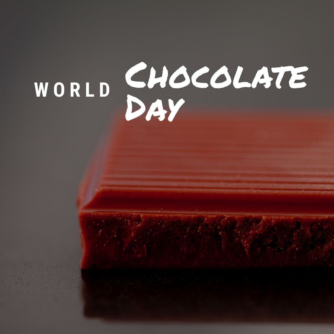 Celebrating World Chocolate Day with Tempting Chocolate Bar - Download Free Stock Templates Pikwizard.com