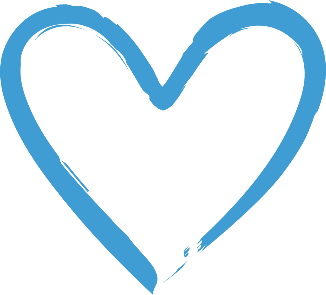 Blue Heart Shape Illustration Transparent Background