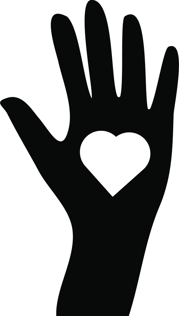 Transparent Hand with Heart Shape Detail Illustration - Download Free Stock Images Pikwizard.com