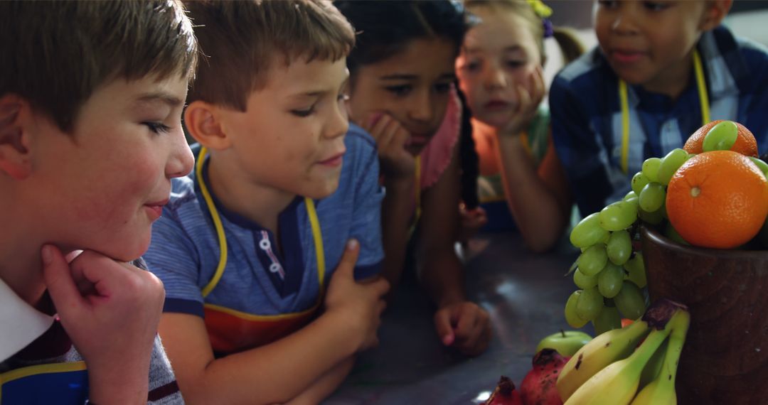 Children Observing Fruit Salad Preparations in Classroom Activity - Free Images, Stock Photos and Pictures on Pikwizard.com