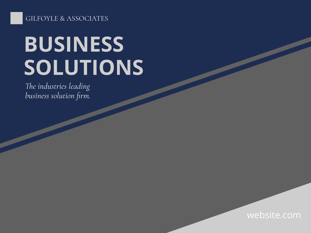 Corporate Business Solutions Promotion Template Design