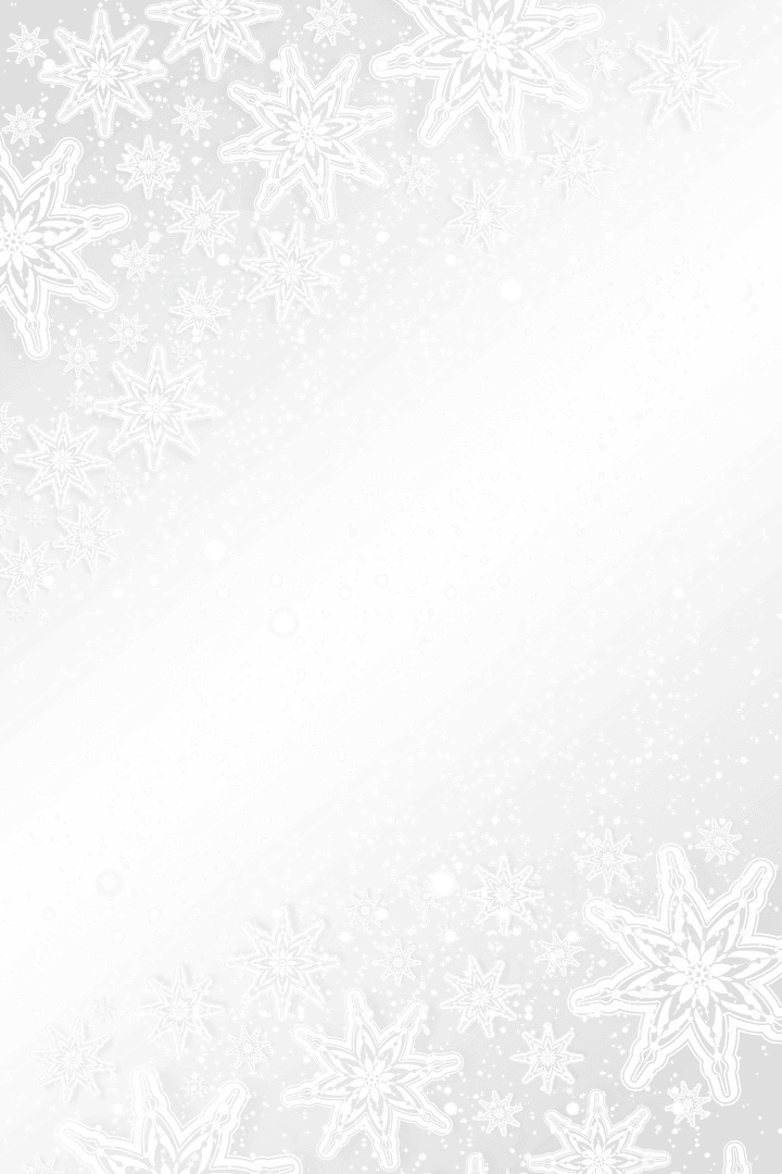 Elegant Snowflakes Falling on Transparent Background for Winter Designs