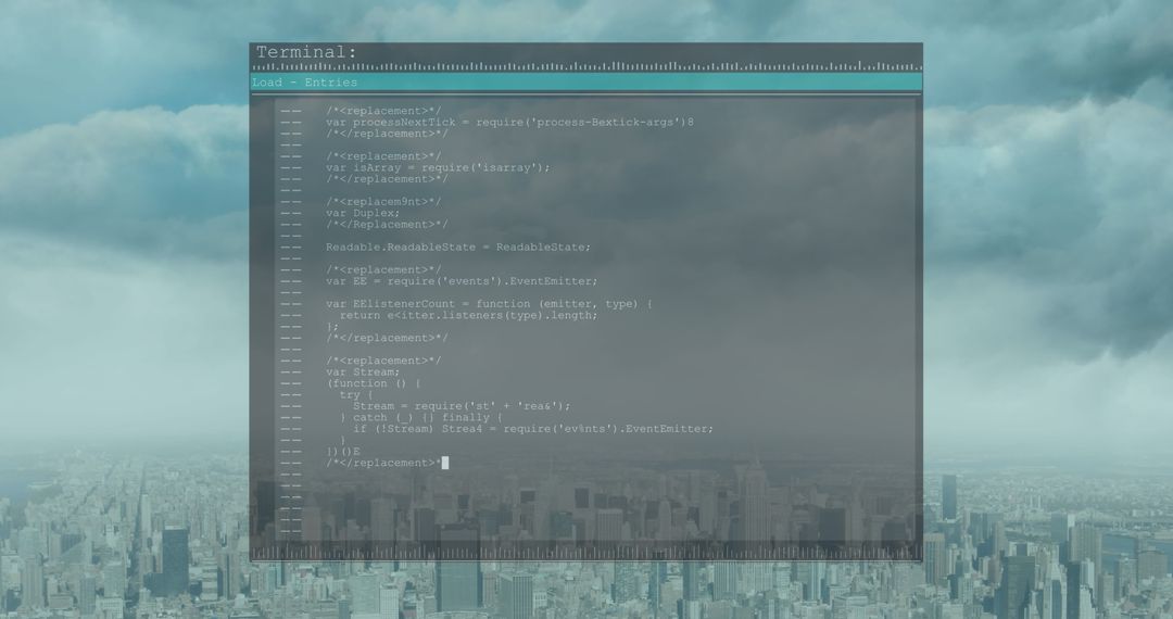 Digital Code Processing Over Urban Skyline