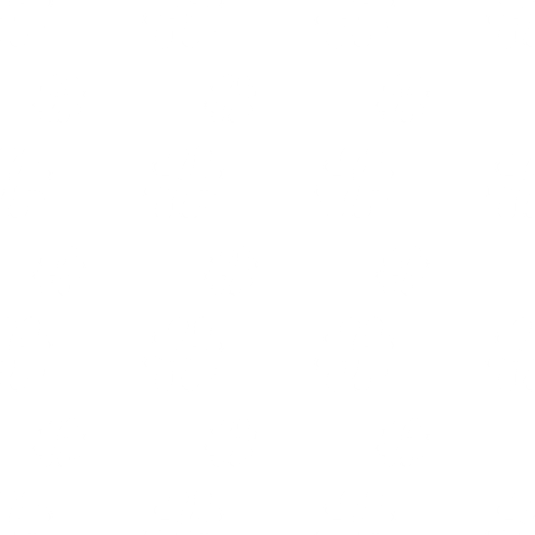 Transparent White Shamrock Pattern for Saint Patrick's Day Design