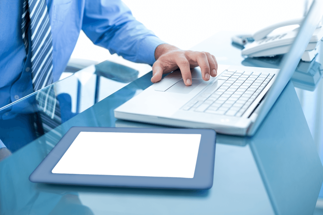 Transparent Work Environment and Digital Tools Concept