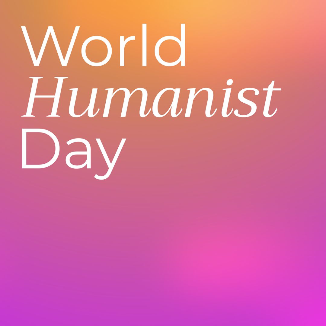 World Humanist Day Gradient Background Poster