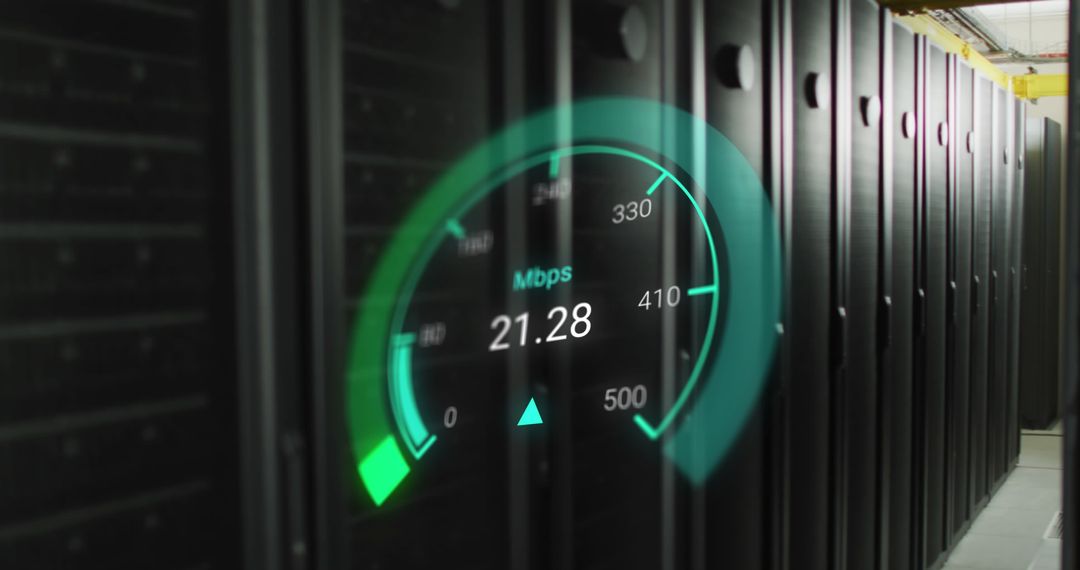 High-Speed Data Network in Modern Server Room