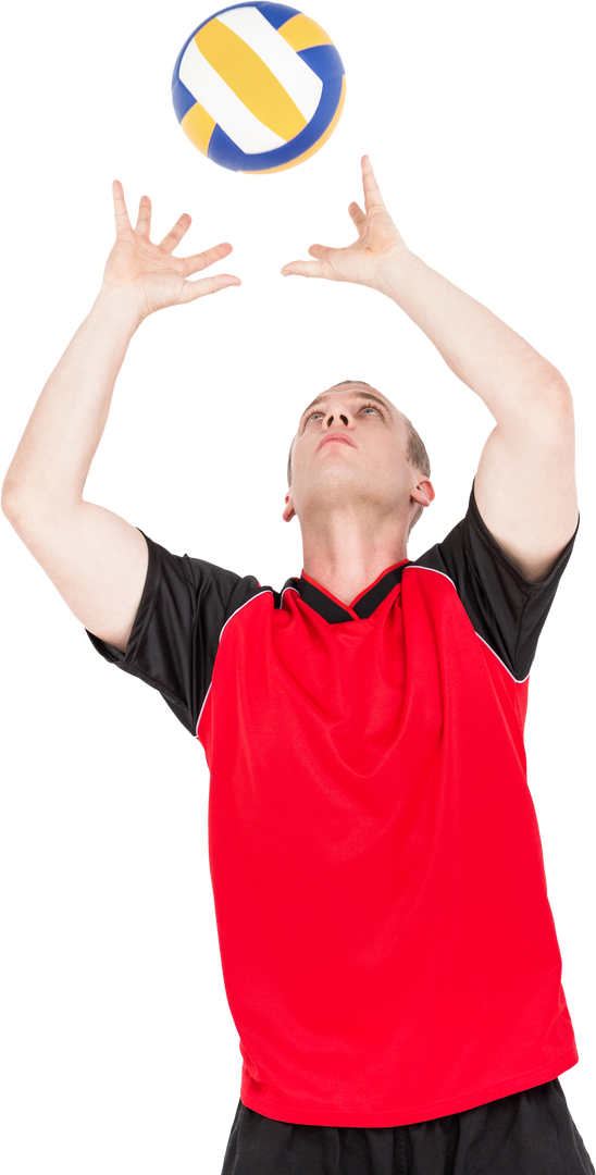 Determined Volleyball Player with Transparent Background - Download Free Stock Images Pikwizard.com