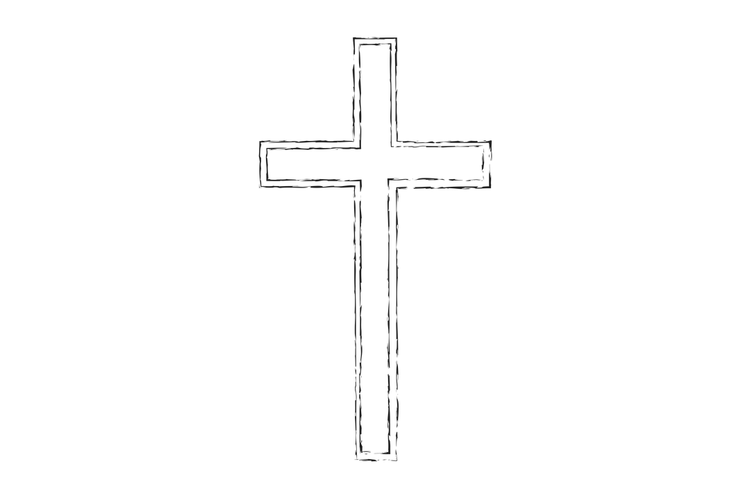 Simple Black Cross on Transparent Background for Religious Design - Download Free Stock Images Pikwizard.com