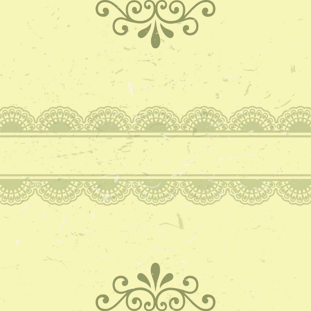 Elegant Decorative Lace Ornament with Copy Space on Transparent Background
